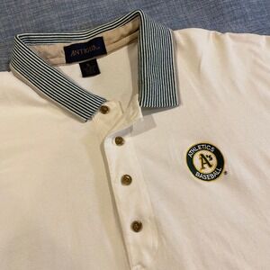 Antigua Oakland Athletics Polo Shirt Mens XL Vintage MLB Cotton Baseball MLB ***